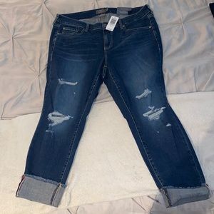 CROP BOYFRIEND STRAIGHT VINTAGE STRETCH MID-RISE JEAN